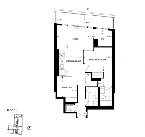 floor plan of the upper level of the house
